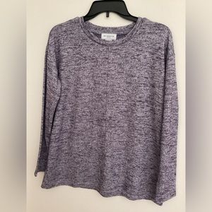 254. Liz Claiborne PM long sleeves Women tops Metallic RN93677 EUC